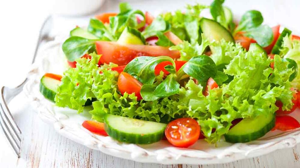 ensalada de verduras para tu dieta favorita